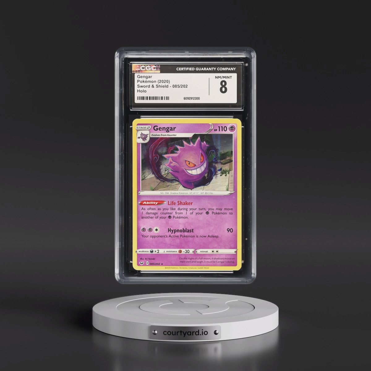 2020 Sword & Shield #085/202 Gengar - Holo (CGC 8 NM-MT)