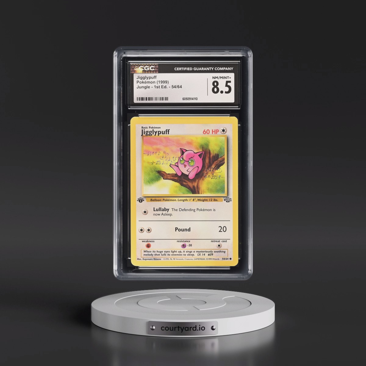 1999 Jungle #54/64 Jigglypuff - 1st Edition 1st Edition (CGC 8.5 NM-MT+)