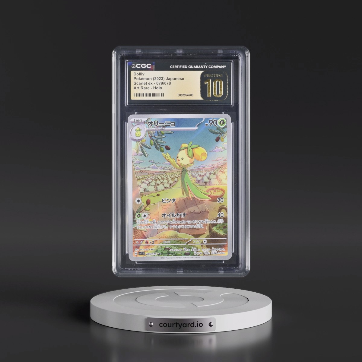 2023 Scarlet ex #079/078 Dolliv - Art Rare Holo (CGC 10 PRISTINE)