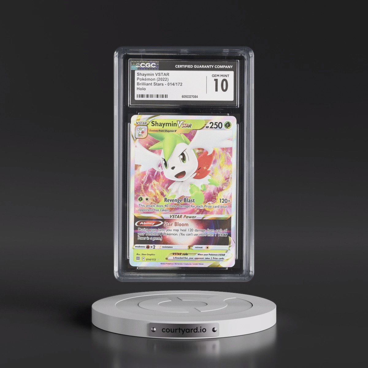 2022 Brilliant Stars #014/172 Shaymin VSTAR - Holo (CGC 10 GEM MINT)