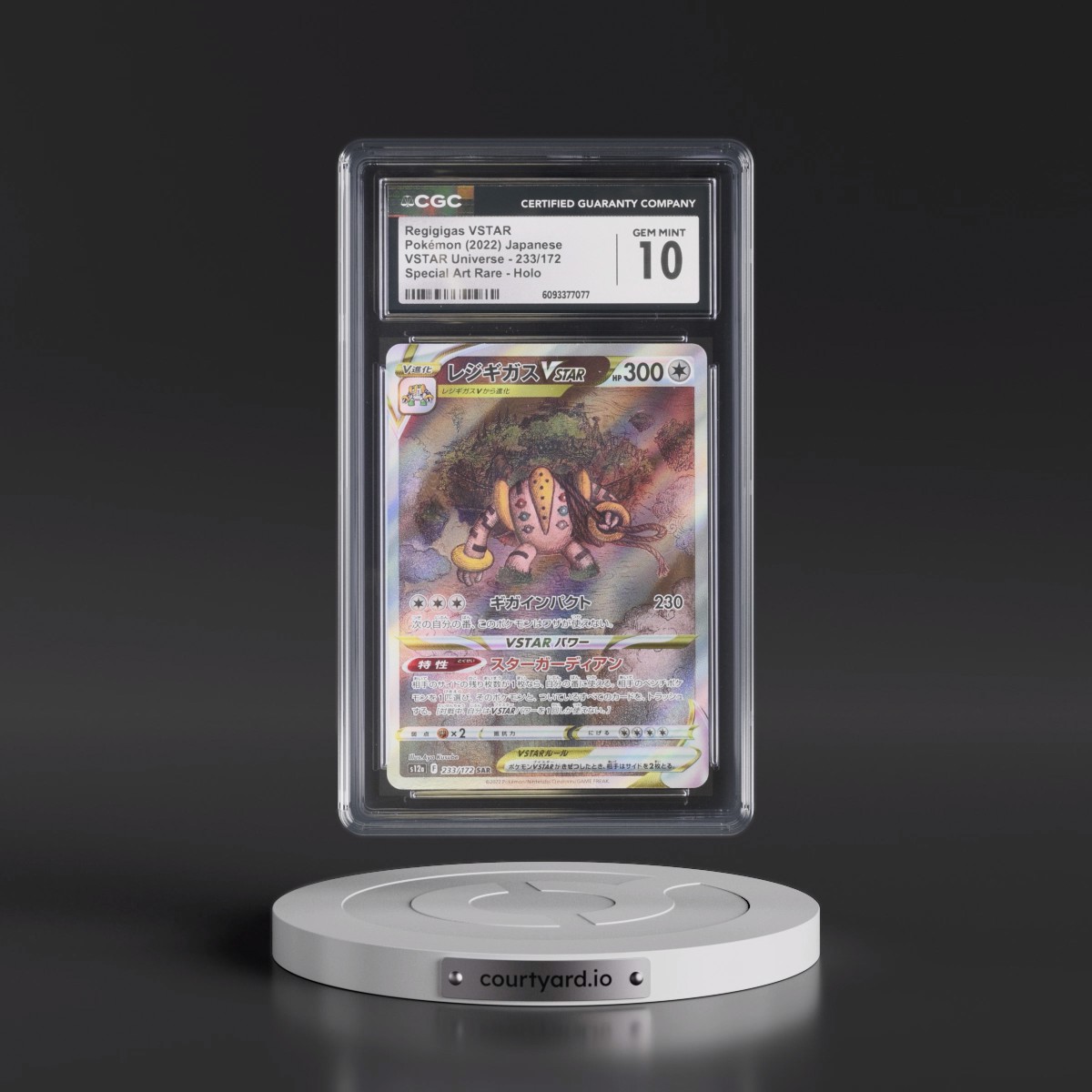 2022 VSTAR Universe #233/172 Regigigas VSTAR - Special Art Rare Holo (CGC 10 GEM MINT)