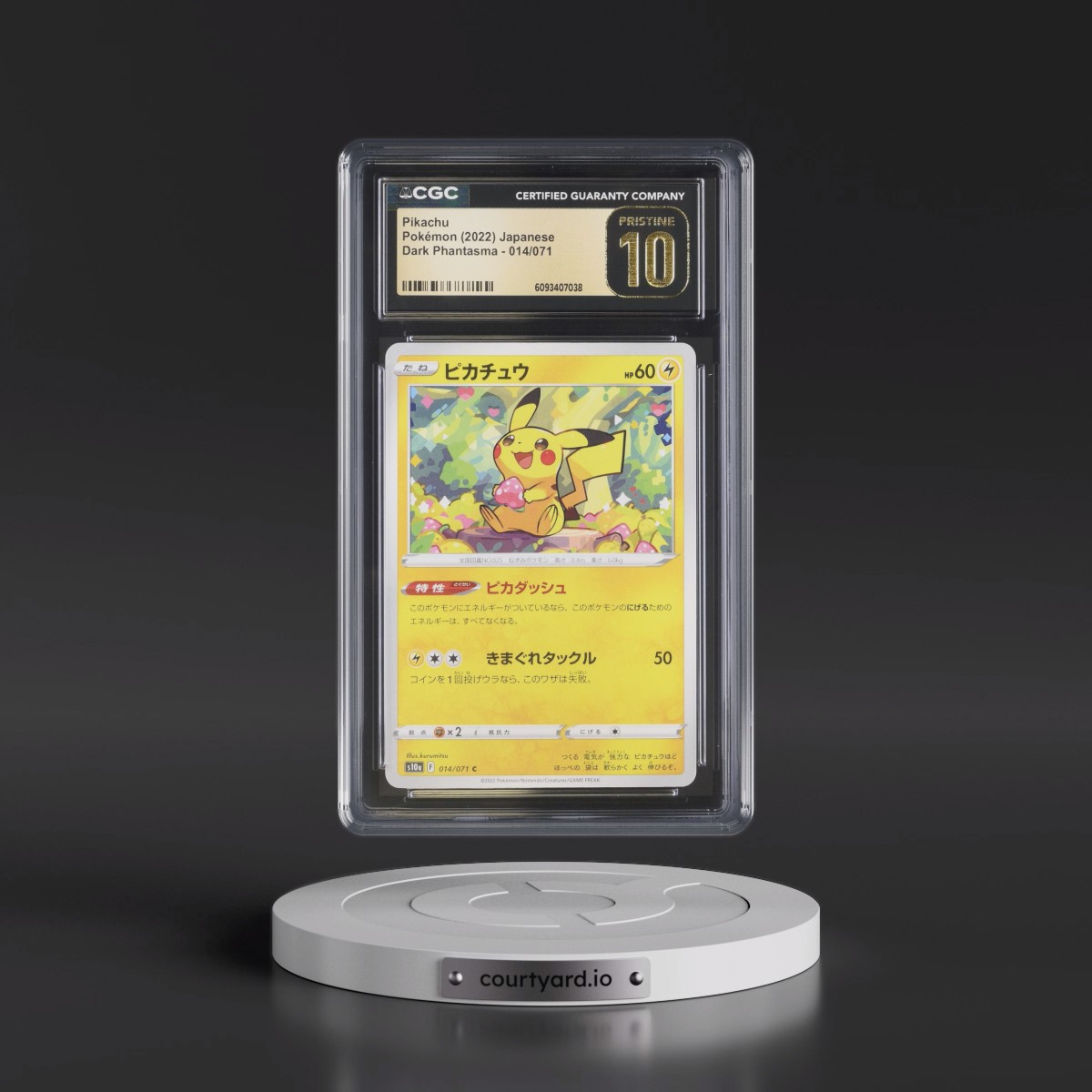 2021 Dark Phantasma #014/071 Pikachu (CGC 10 PRISTINE)