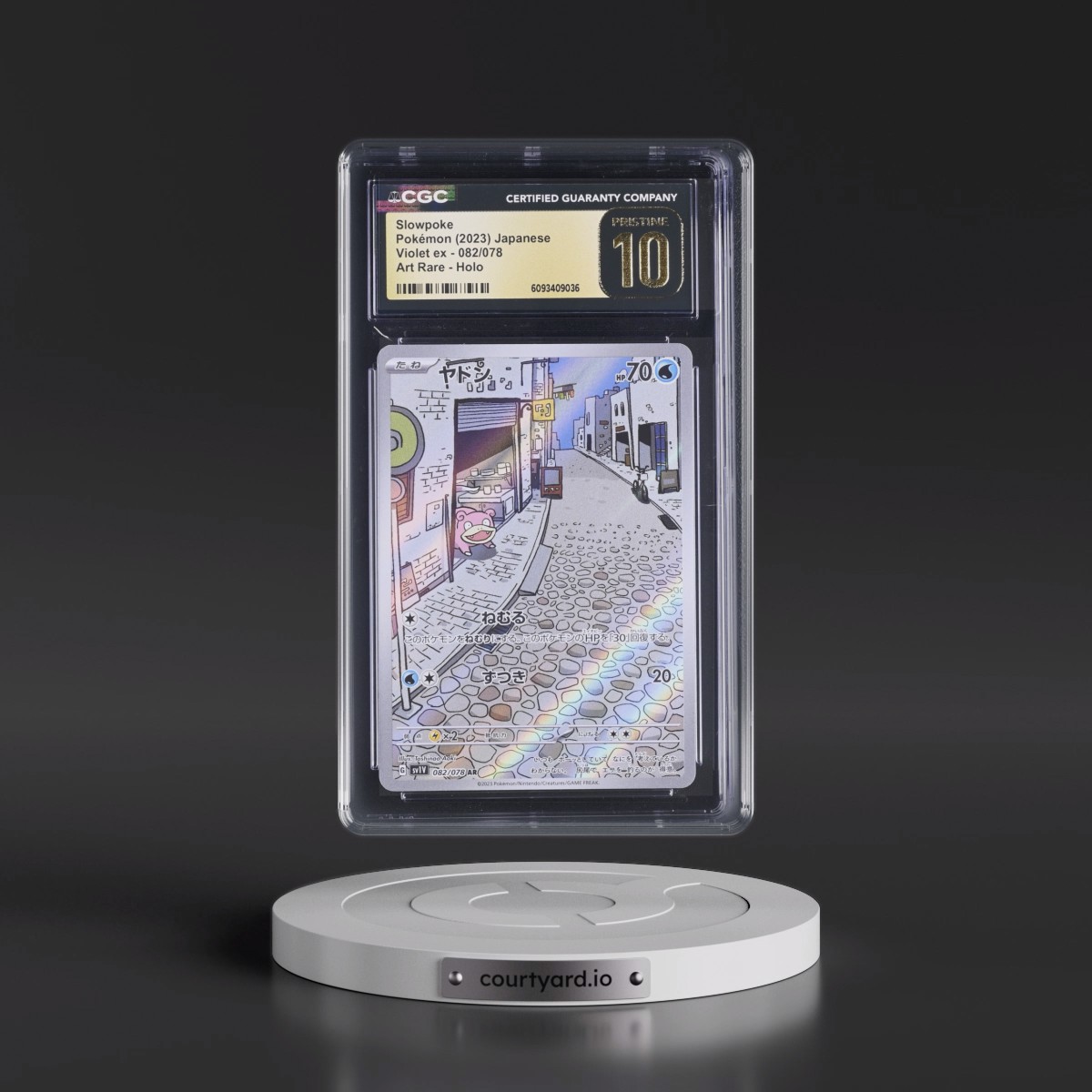 2023 Violet ex #082/078 Slowpoke - Art Rare Holo (CGC 10 PRISTINE)