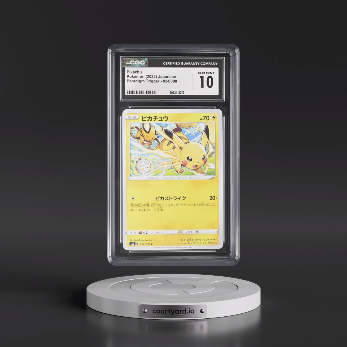2022 Paradigm Trigger #024/098 Pikachu (CGC 10 GEM MINT)
