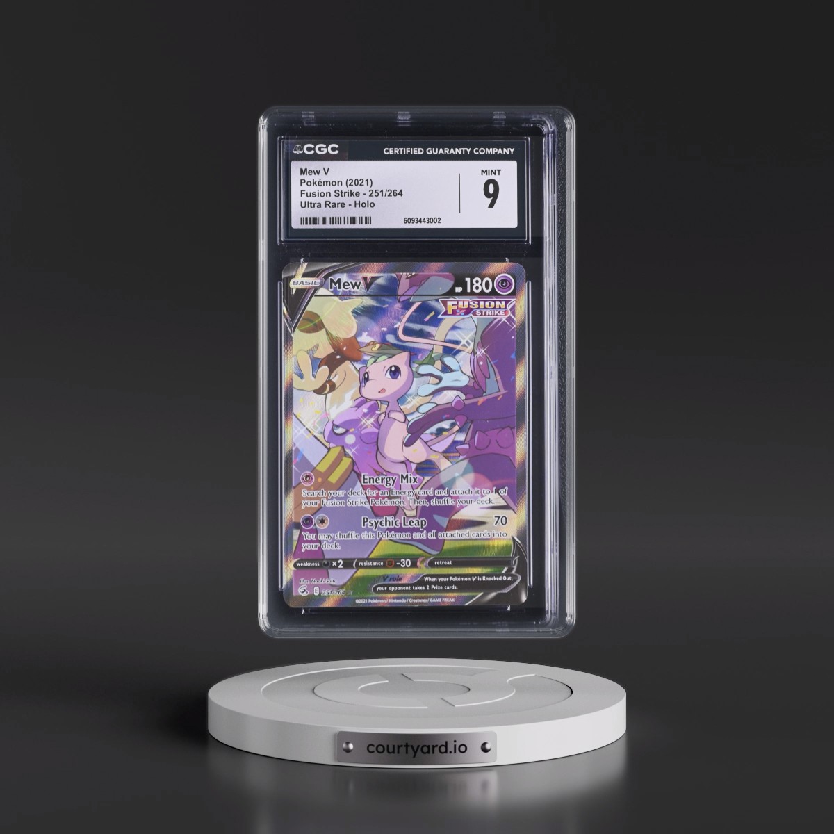 2019 Fusion Strike #251/264 Mew V - Ultra Rare Holo (CGC 9 MINT)