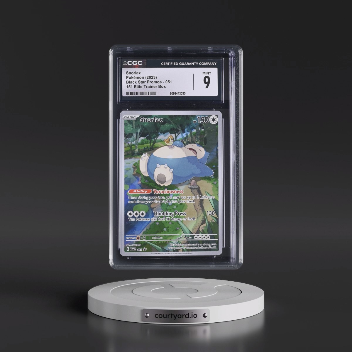 2023 Black Star Promos - Scarlet & Violet SVPEN #051 Snorlax - 151 Elite Trainer Box (Holo) (CGC 9 MINT)