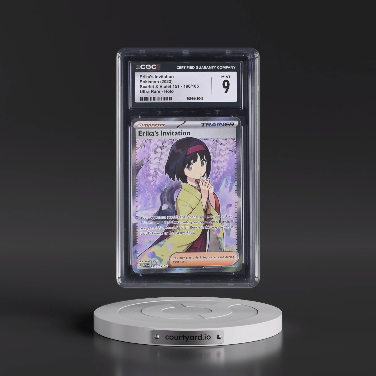 2023 Scarlet & Violet 151 - MEW EN #196/165 Erika's Invitation - Ultra Rare Holo (CGC 9 MINT)