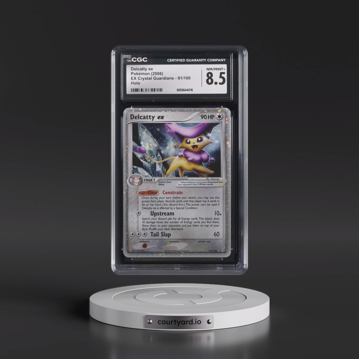 2006 EX Crystal Guardians #91/100 Delcatty ex - Holo (CGC 8.5 NM-MT+)