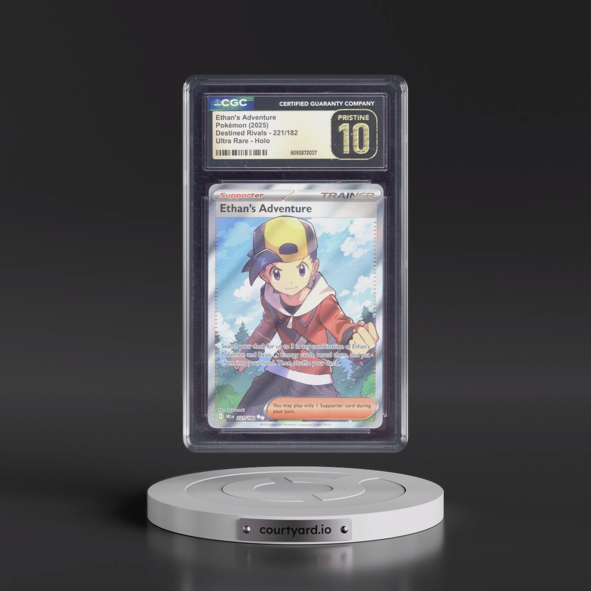 2025 Destined Rivals - DRI EN #221/182 Ethan's Adventure - Ultra Rare Holo (CGC 10 PRISTINE)
