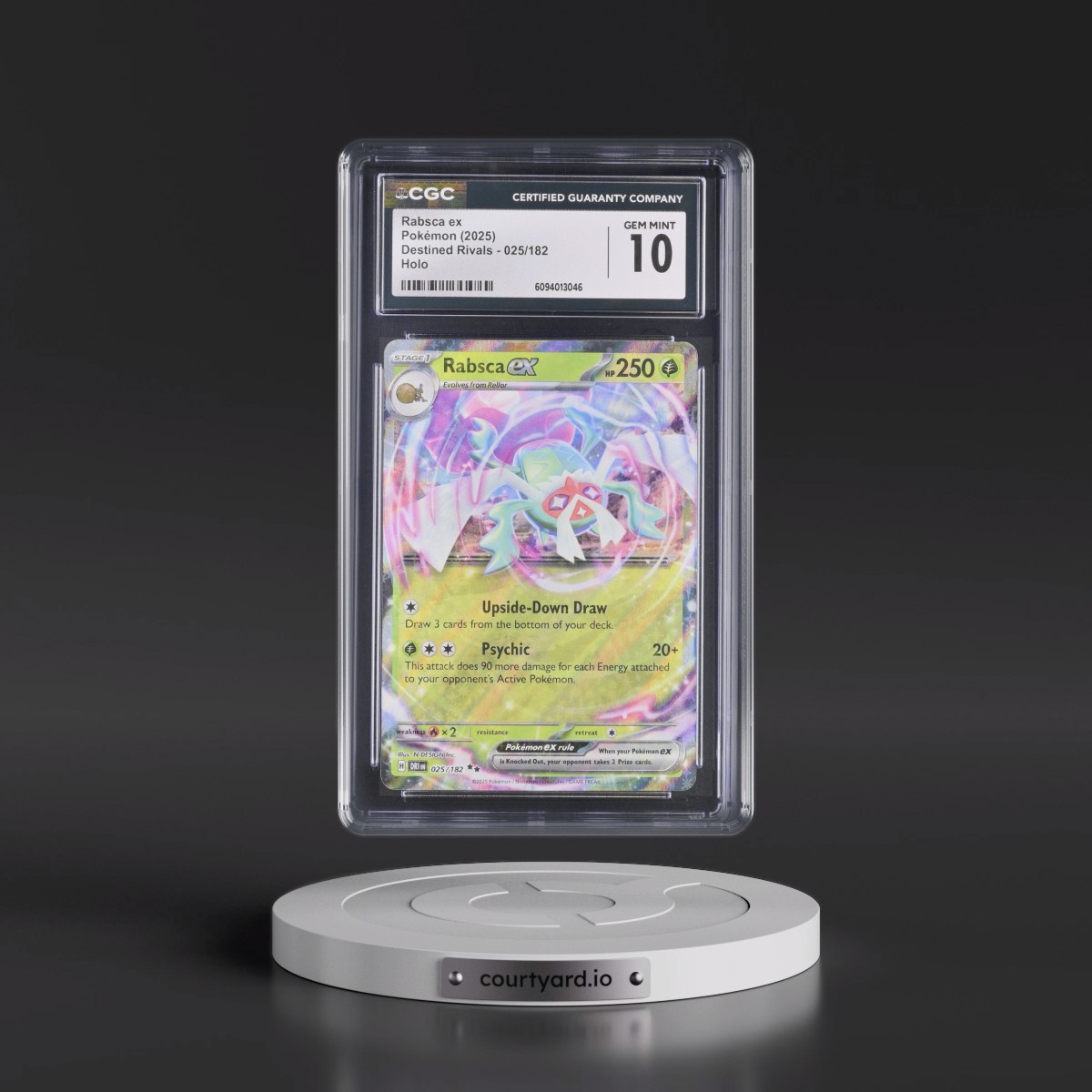 2025 Destined Rivals - DRI EN #025/182 Rabsca ex - Holo (CGC 10 GEM MINT)