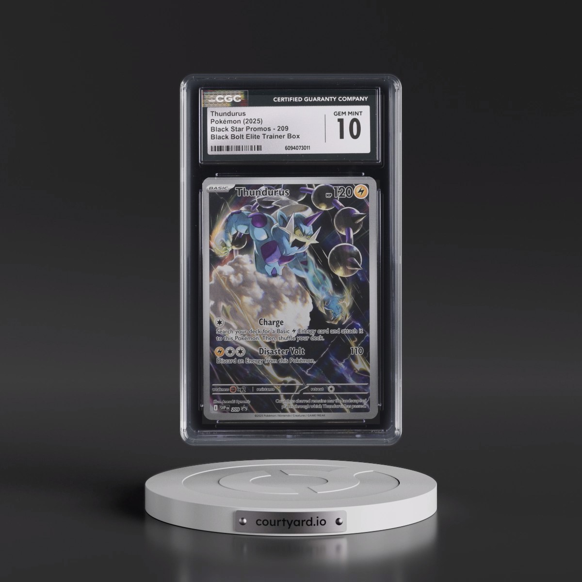 2023 Black Star Promos - Scarlet & Violet SVP EN #209 Thundurus - Black Bolt Elite Trainer Box (Holo) (CGC 10 GEM MINT)