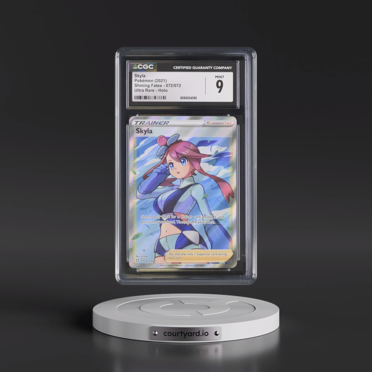 2021 Shining Fates #072/072 Skyla - Ultra Rare Holo (CGC 9 MINT)