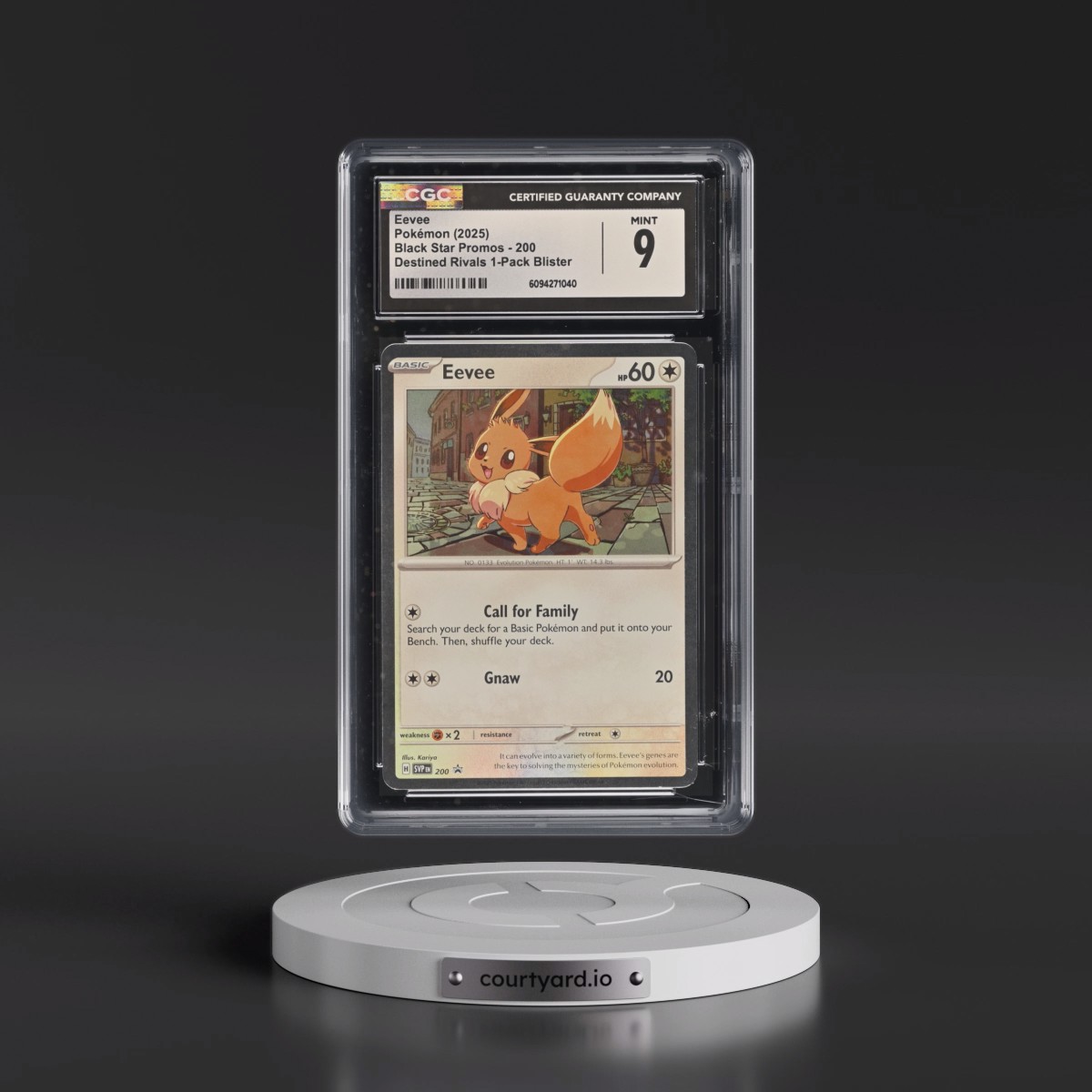 2023 Black Star Promos - Scarlet & Violet SVP EN #200 Eevee - Destined Rivals 1-Pack Blister (Cosmos Holo) (CGC 9 MINT)
