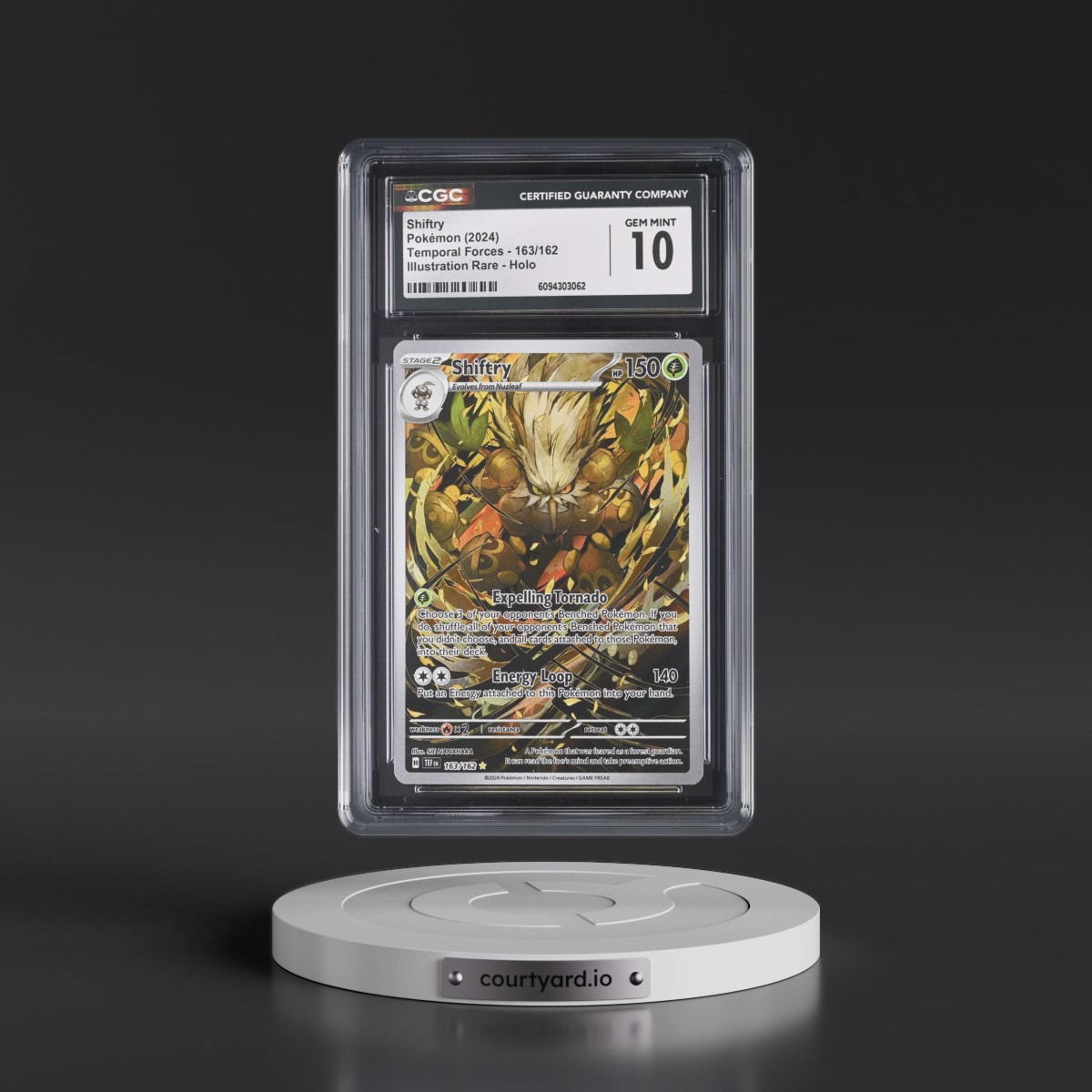 2023 Temporal Forces - TEF EN Shiftry - Illustration Rare Holo #163/162 CGC 10