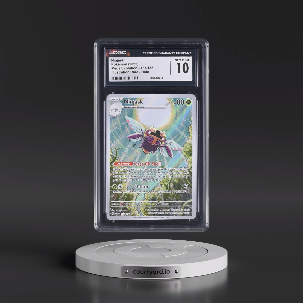 2025 Mega Evolution - MEG EN #137/132 Ninjask - Illustration Rare Holo (CGC 10 GEM MINT)