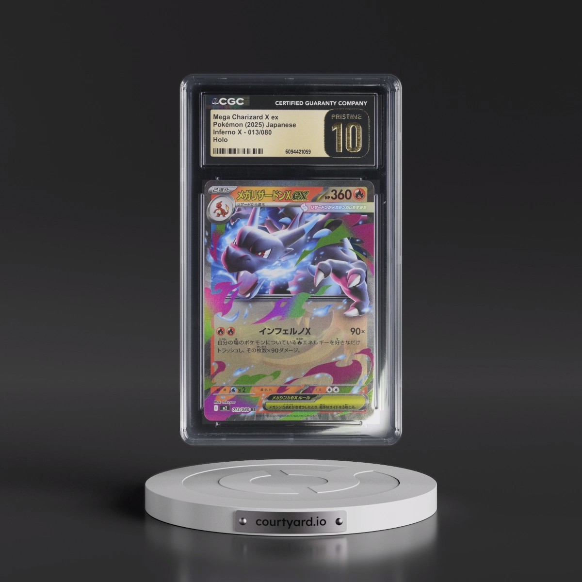 2025 Inferno X - M2 #013/080 Mega Charizard X ex - Holo (CGC 10 PRISTINE)