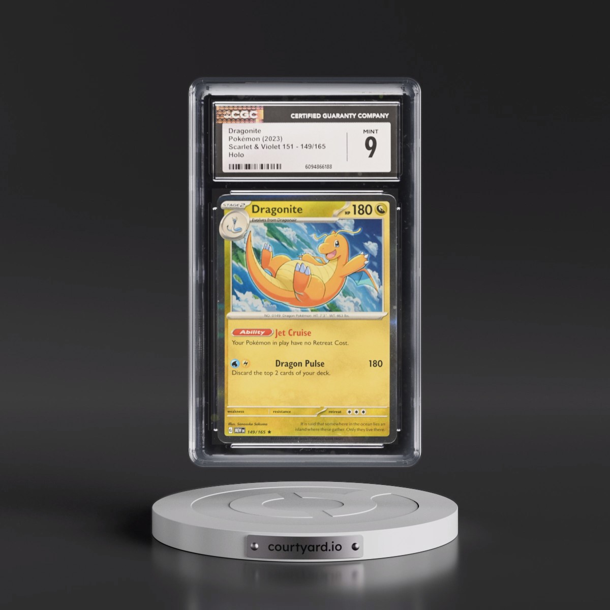 2023 Scarlet & Violet 151 - MEW EN #149/165 Dragonite - Holo (CGC 9 MINT)