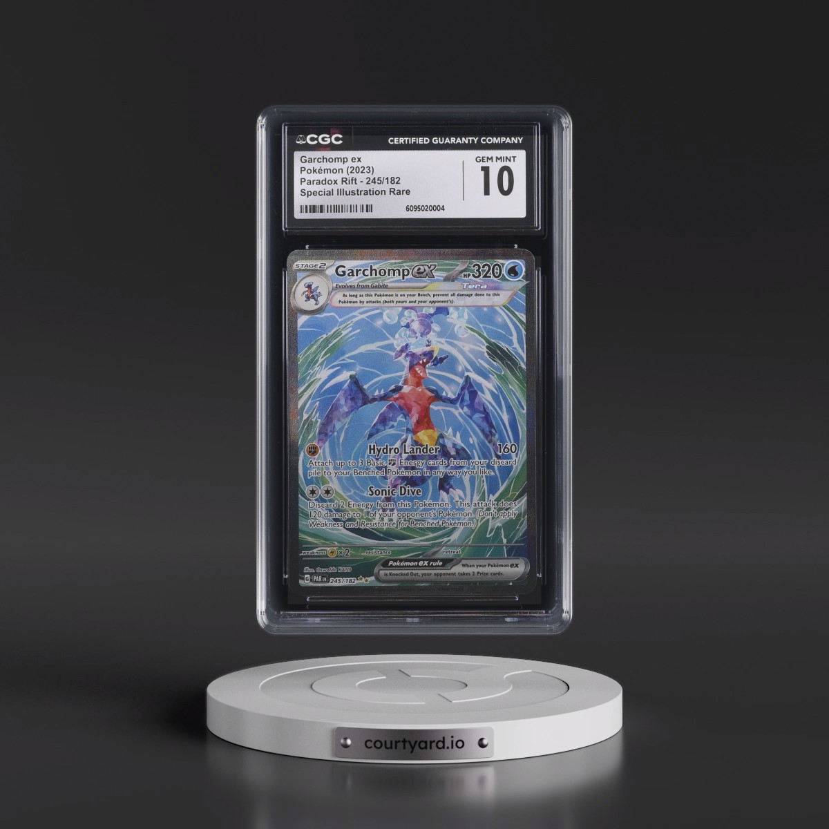 2023 Paradox Rift - PAR EN #245/182 Garchomp ex - Special Illustration Rare (Holo) (CGC 10 GEM MINT)