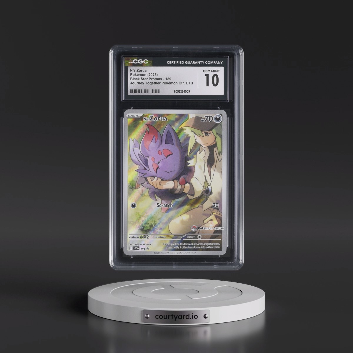 2023 Black Star Promos - Scarlet & Violet SVP EN #189 N's Zorua - Journey Together Pokémon Center ETB (Holo) (CGC 10 GEM MINT)