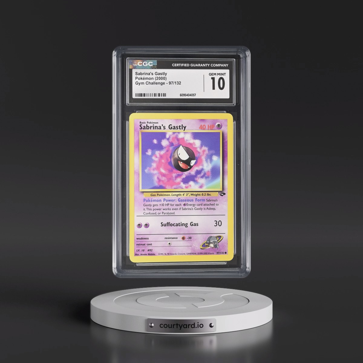 2000 Gym Challenge #97/132 Sabrina's Gastly (CGC 10 GEM MINT)