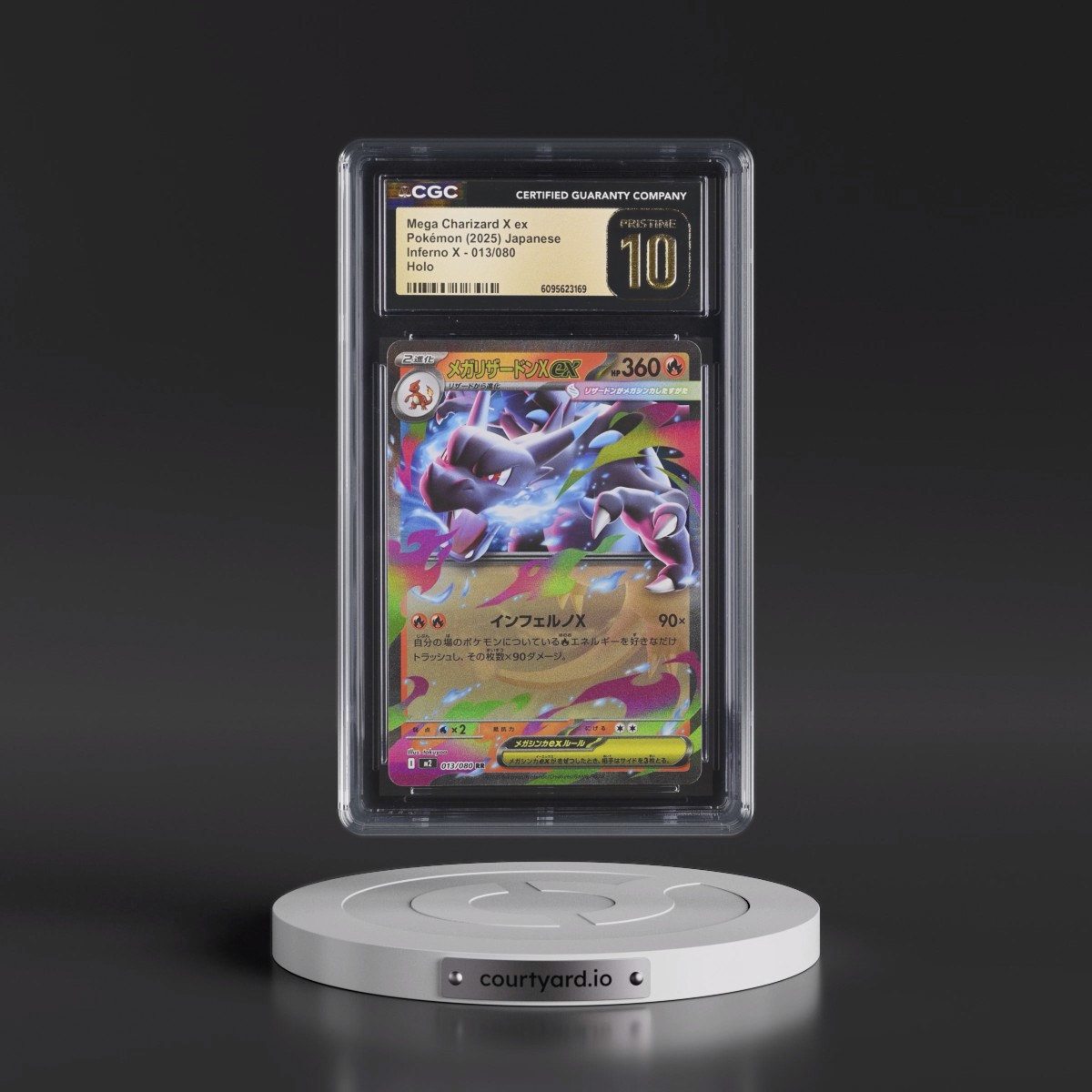 2025 Inferno X - M2 #013/080 Mega Charizard X ex - Holo (CGC 10 PRISTINE)