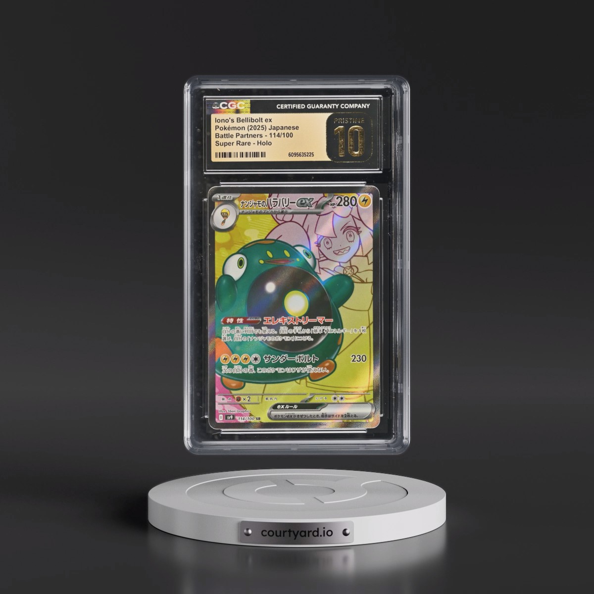 2025 Battle Partners - sv9 #114/100 Iono's Bellibolt ex - Super Rare Holo (CGC 10 PRISTINE)
