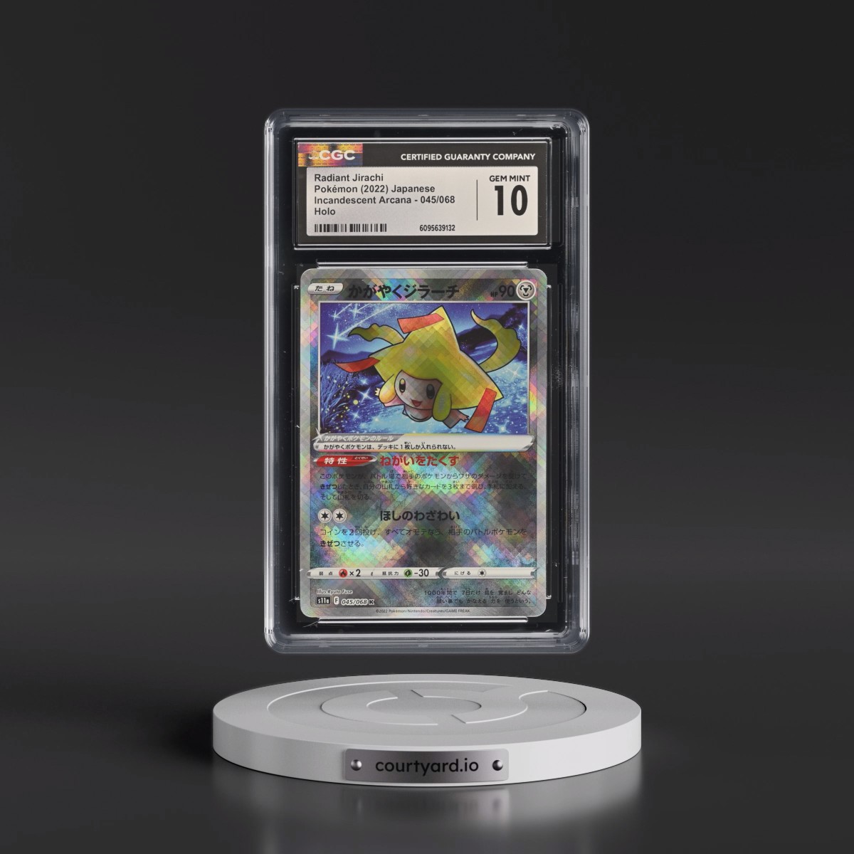 2022 Incandescent Arcana #045/068 Radiant Jirachi - Holo (CGC 10 GEM MINT)