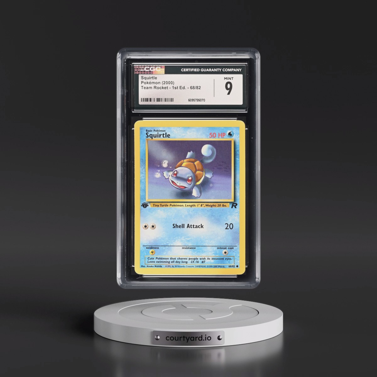 2000 Team Rocket #68/82 Squirtle - 1st Edition 1st Edition (CGC 9 MINT)