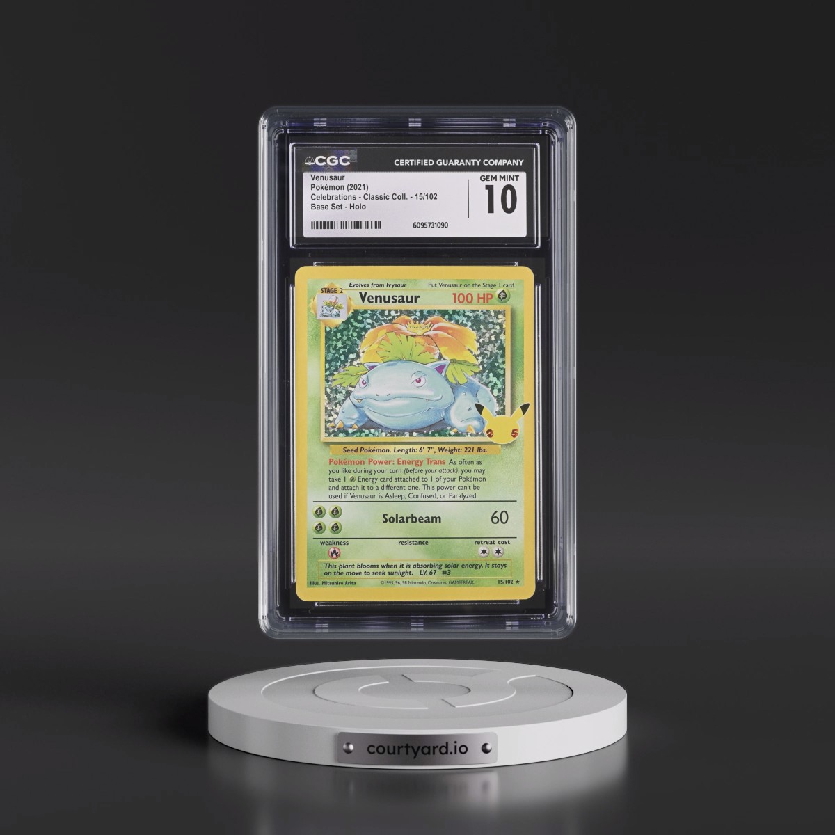 2021 Celebrations - Classic Collection #15/102 Venusaur - Base Set Holo (CGC 10 GEM MINT)