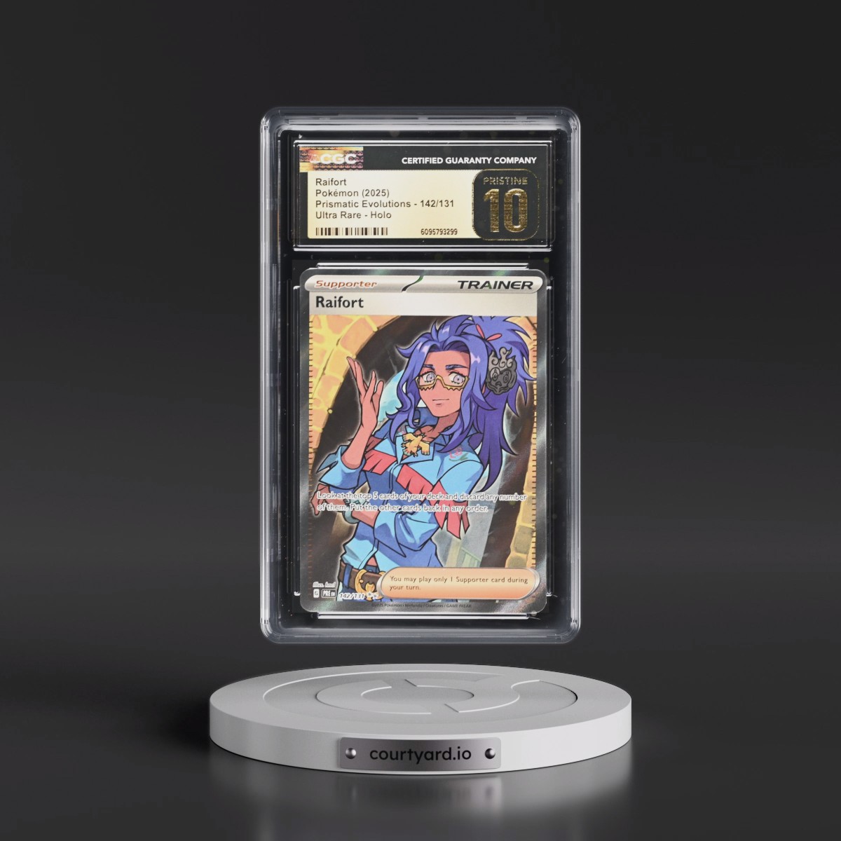2024 Prismatic Evolutions - PRE EN #142/131 Raifort - Ultra Rare Holo (CGC 10 PRISTINE)