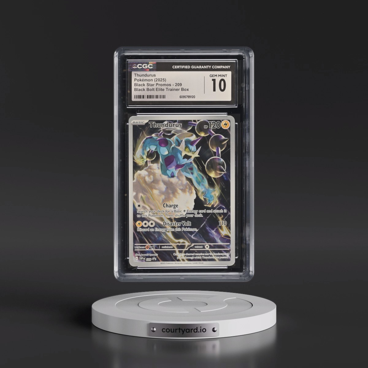 2023 Black Star Promos - Scarlet & Violet SVP EN #209 Thundurus - Black Bolt Elite Trainer Box (Holo) (CGC 10 GEM MINT)