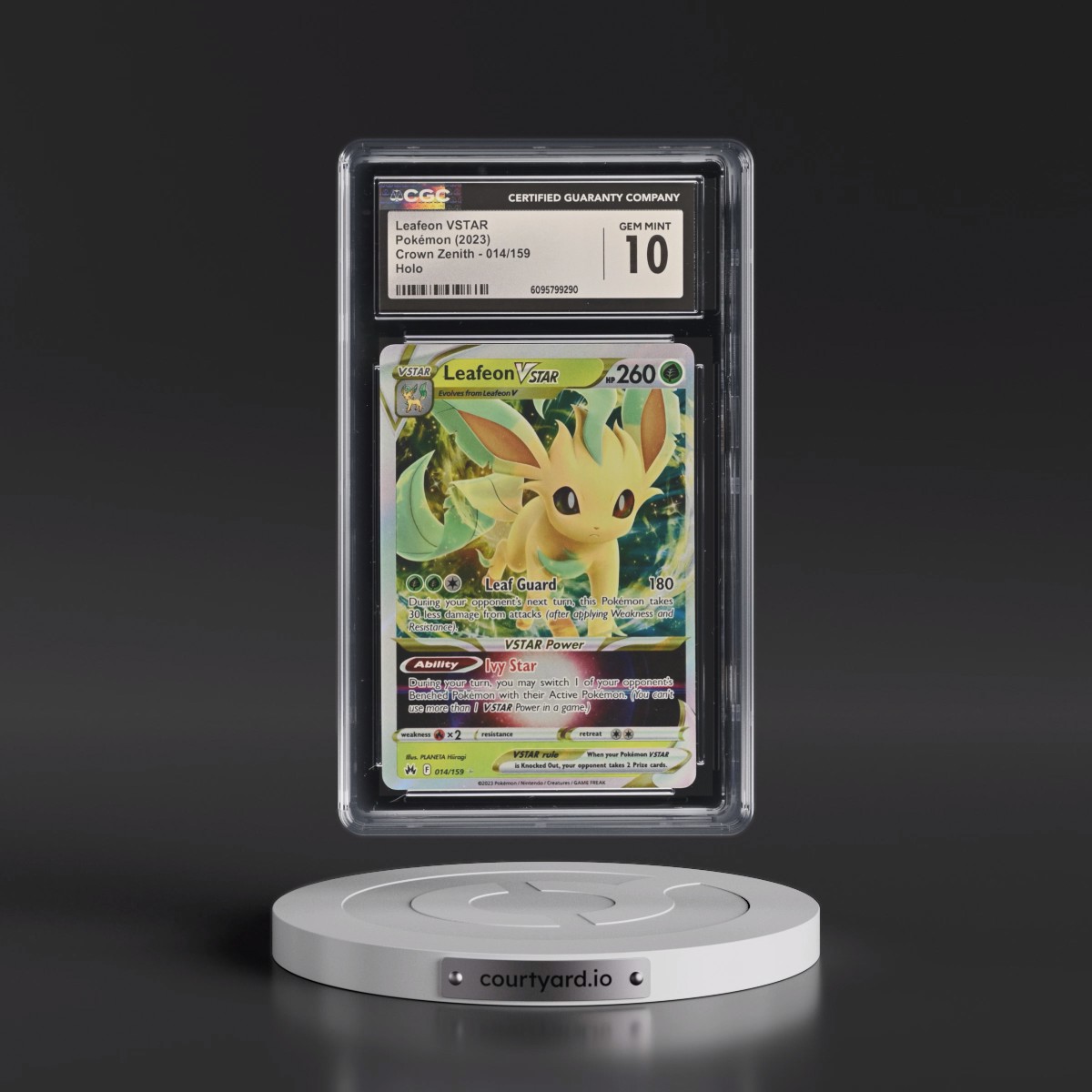 2023 Crown Zenith #014/159 Leafeon VSTAR - Holo (CGC 10 GEM MINT)