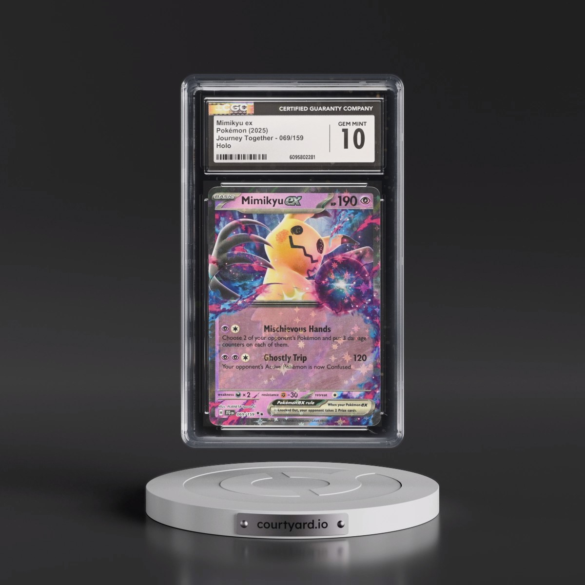 2024 Journey Together - JTG EN #069/159 Mimikyu ex - Holo (CGC 10 GEM MINT)