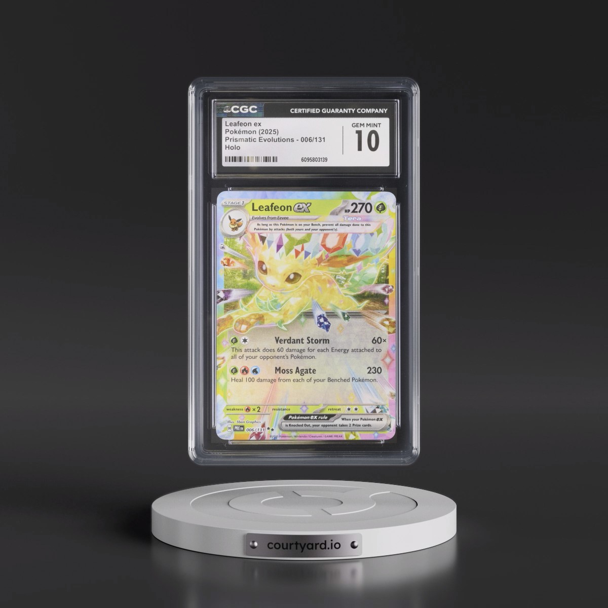 2024 Prismatic Evolutions - PRE EN #006/131 Leafeon ex - Holo (CGC 10 GEM MINT)