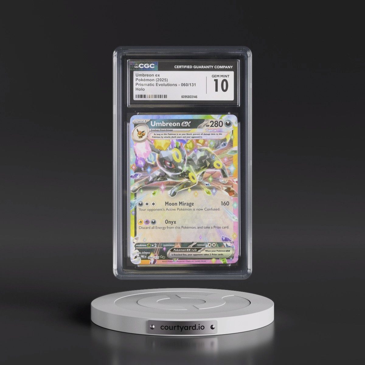 2024 Prismatic Evolutions - PRE EN #060/131 Umbreon ex - Holo (CGC 10 GEM MINT)