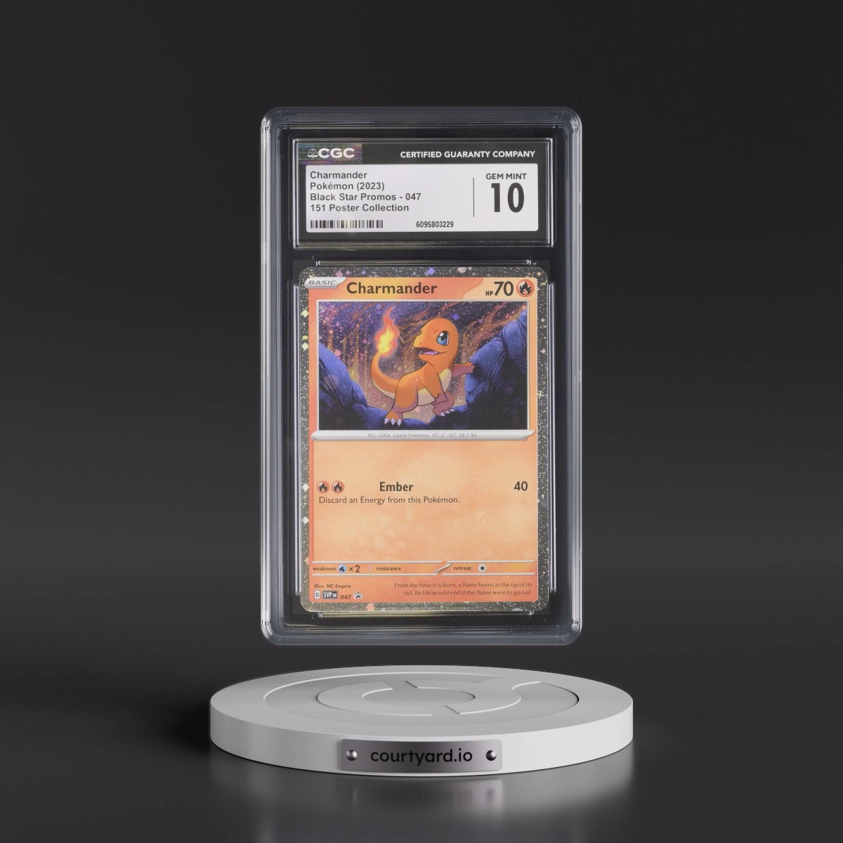 2023 Black Star Promos - Scarlet & Violet SVP EN #047 Charmander - 151 Poster Collection (Cosmos Holo) (CGC 10 GEM MINT)
