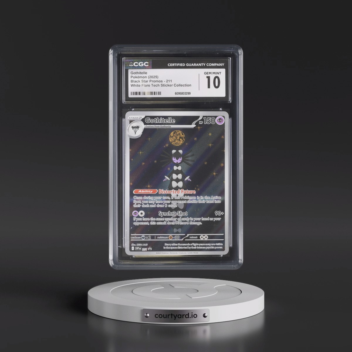 2023 Black Star Promos - Scarlet & Violet SVP EN #211 Gothitelle - White Flare Tech Sticker Collection (Holo) (CGC 10 GEM MINT)