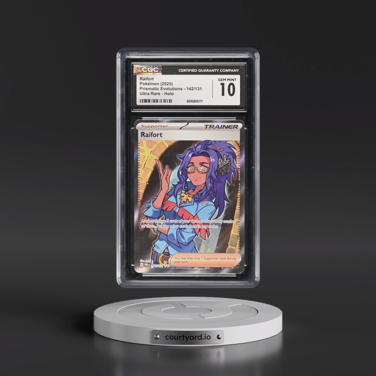 2024 Prismatic Evolutions - PRE EN #142/131 Raifort - Ultra Rare Holo (CGC 10 GEM MINT)