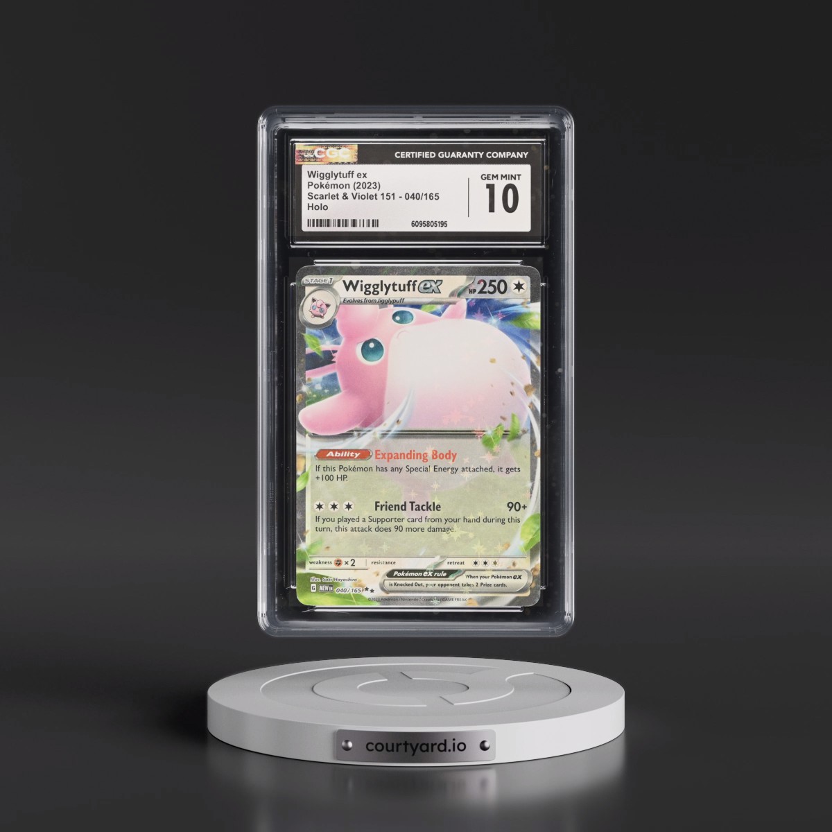 2023 Scarlet & Violet 151 - MEW EN #040/165 Wigglytuff ex - Holo (CGC 10 GEM MINT)