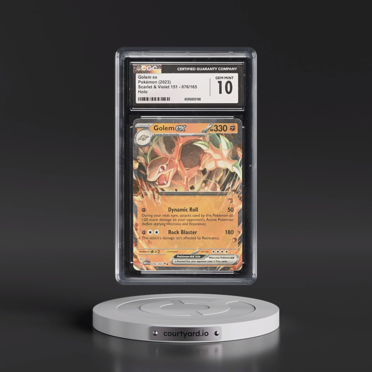 2023 Scarlet & Violet 151 - MEW EN #076/165 Golem ex - Holo (CGC 10 GEM MINT)