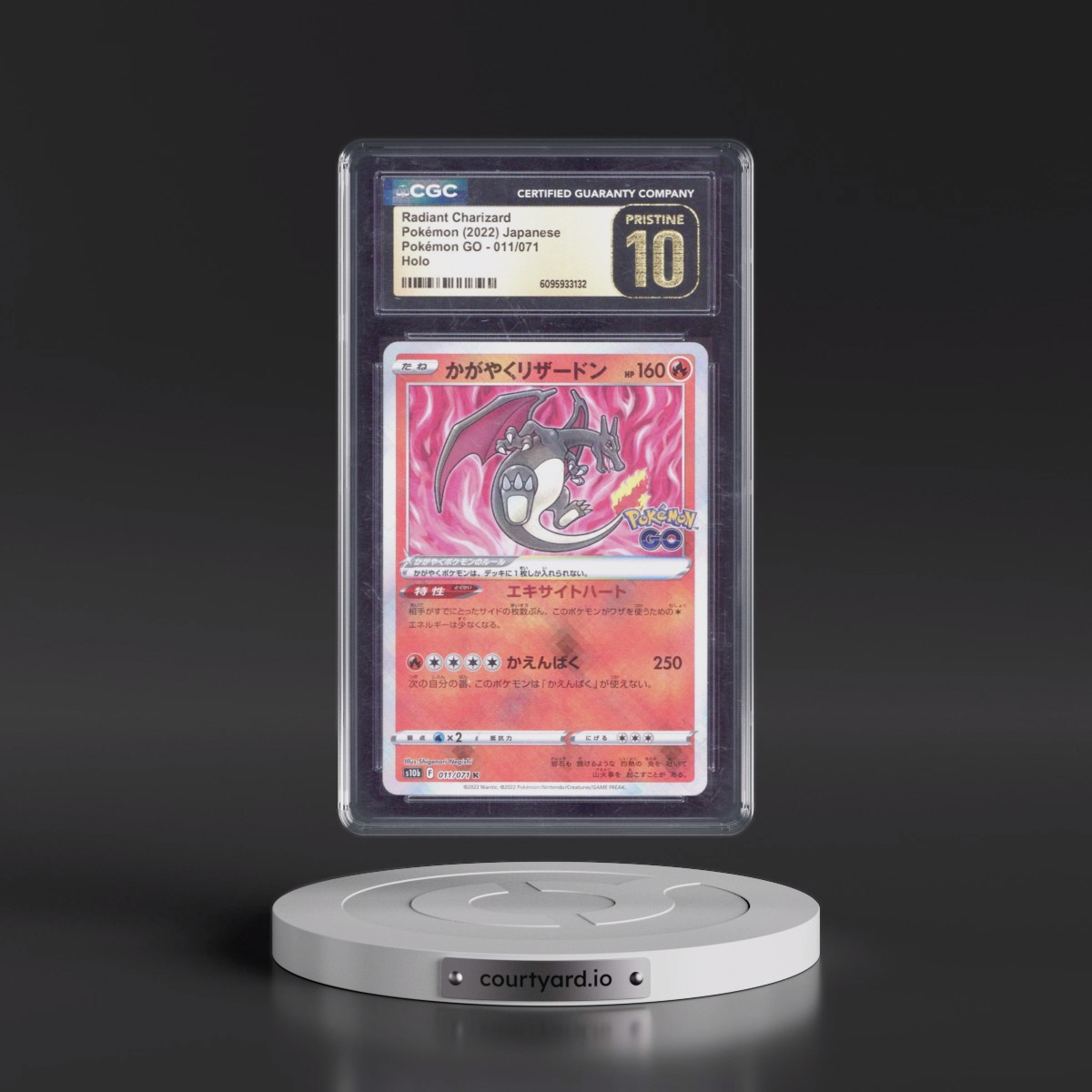 2022 Pokémon GO #011/071 Radiant Charizard - Holo (CGC 10 PRISTINE)
