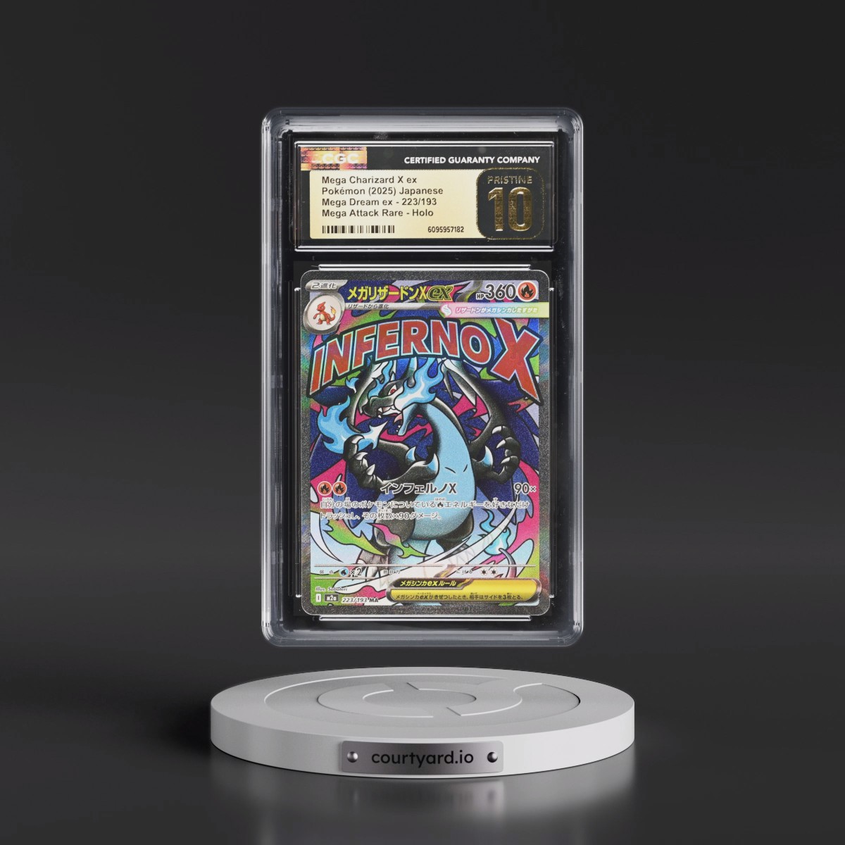 2025 Mega Dream ex - M2a #223/193 Mega Charizard X ex - Mega Attack Rare Holo (CGC 10 PRISTINE)