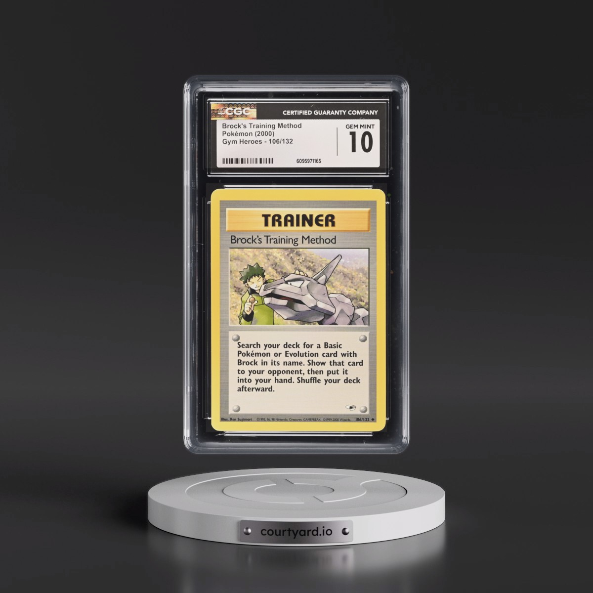 2000 Gym Heroes Brock's Training Method #106/132 CGC 10