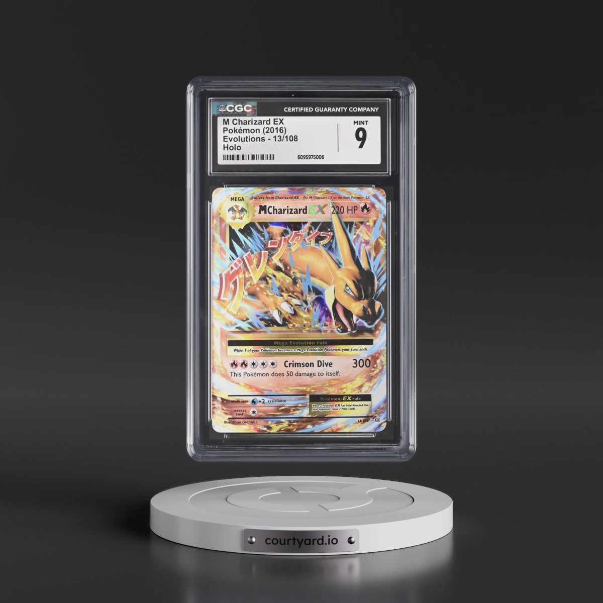 2016 Evolutions #13/108 M Charizard EX - Holo (CGC 9 MINT)