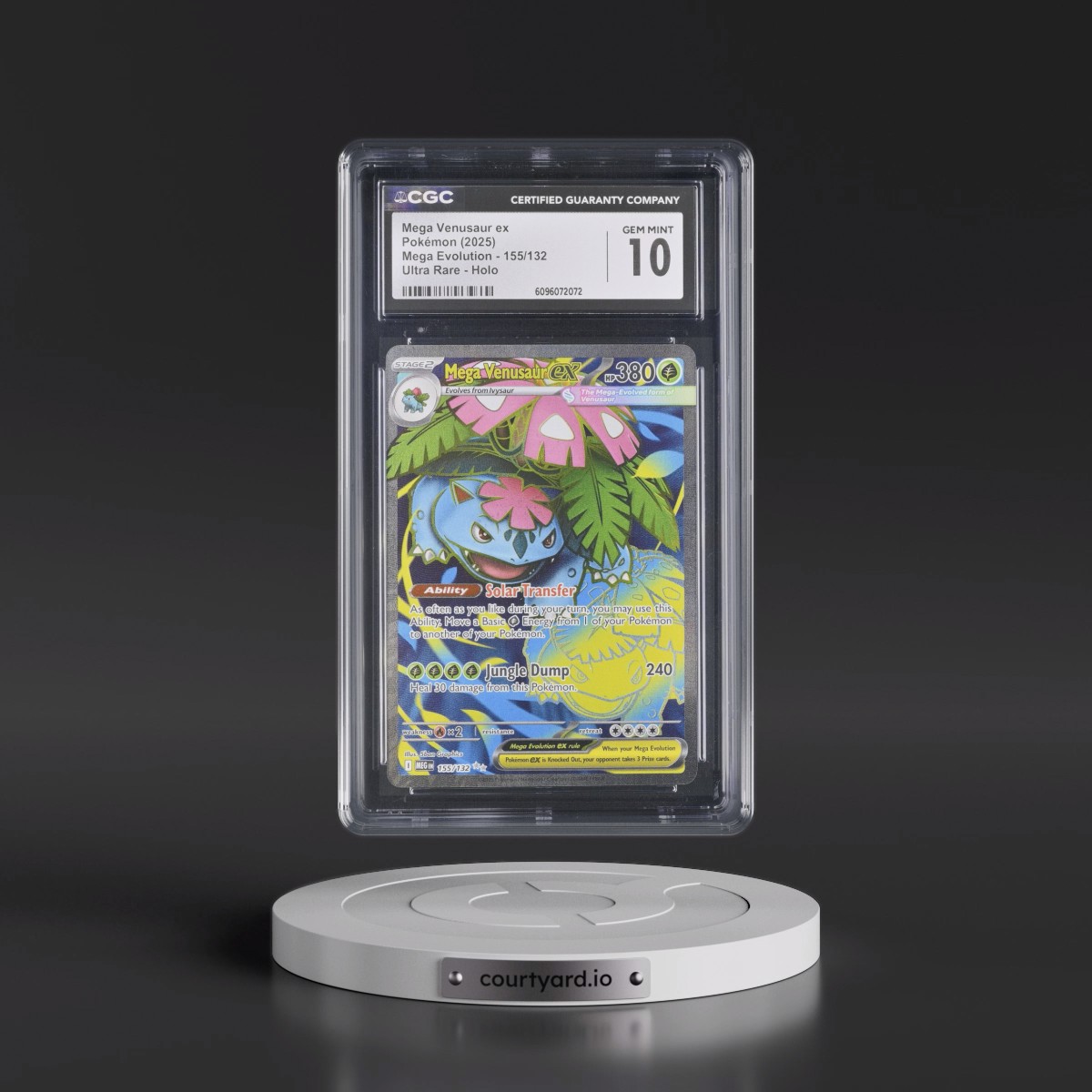2025 Mega Evolution - MEG EN #155/132 Mega Venusaur ex - Ultra Rare Holo (CGC 10 GEM MINT)