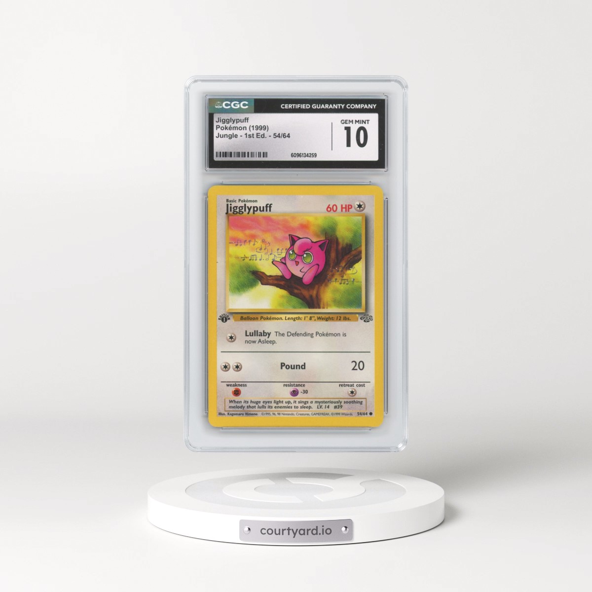 1999 Jungle #54/64 Jigglypuff - 1st Edition 1st Edition (CGC 10 GEM MINT)