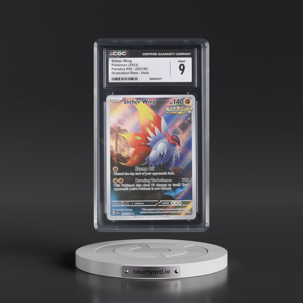 2023 Paradox Rift - PAR EN #203/182 Slither Wing - Illustration Rare Holo (CGC 9 MINT)