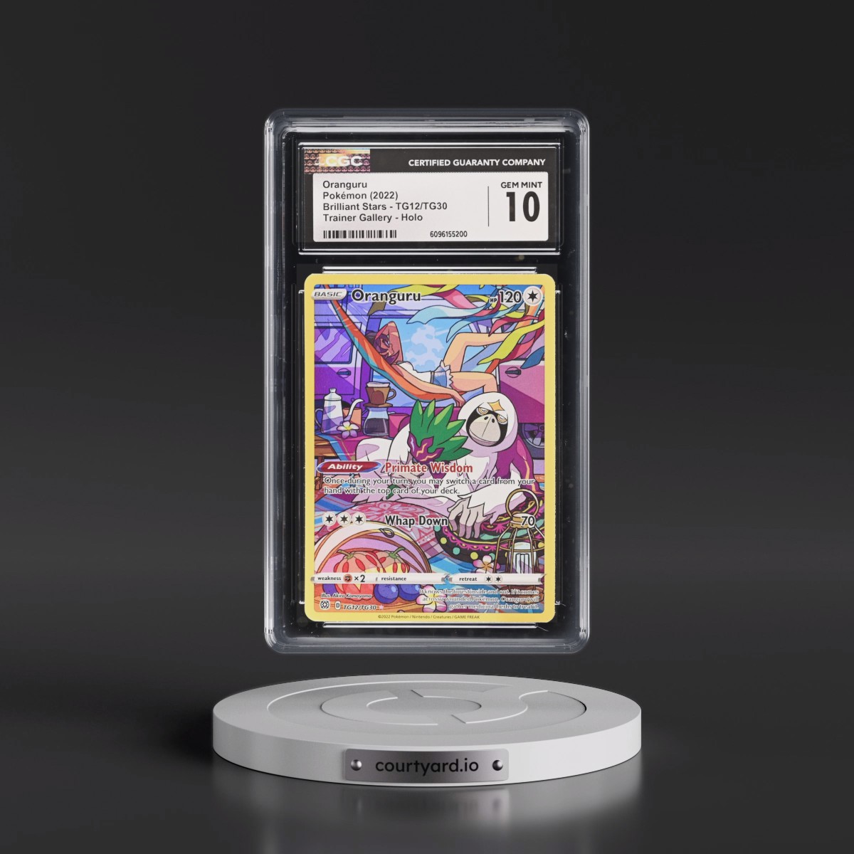 2022 Brilliant Stars #TG12/TG30 Oranguru - Trainer Gallery Holo (CGC 10 GEM MINT)