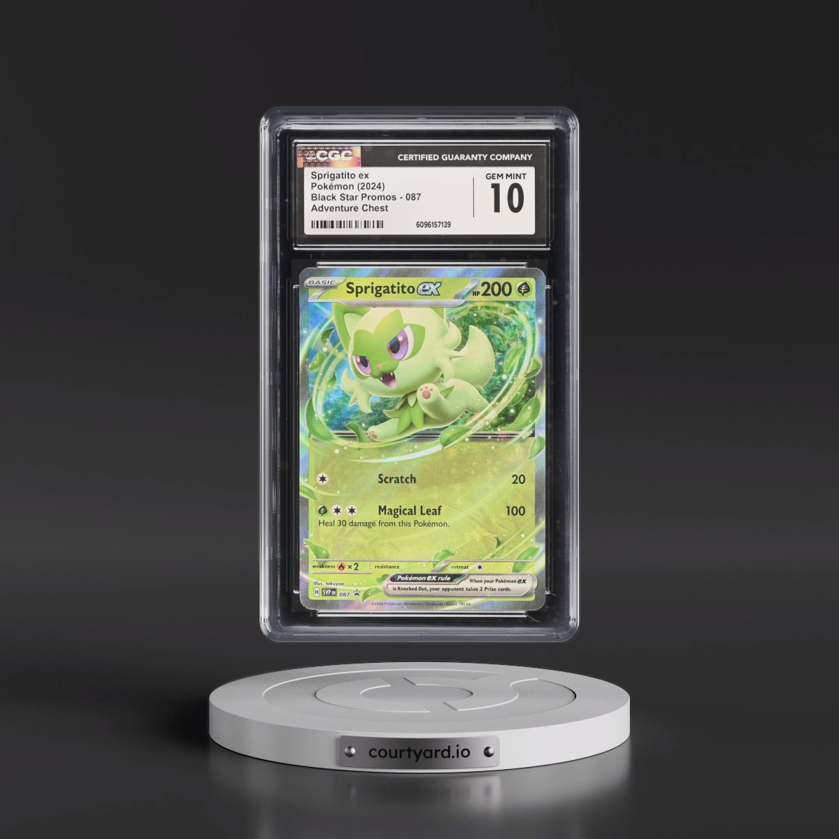 2023 Black Star Promos - Scarlet & Violet SVP EN #087 Sprigatito ex - Adventure Chest (Holo) (CGC 10 GEM MINT)