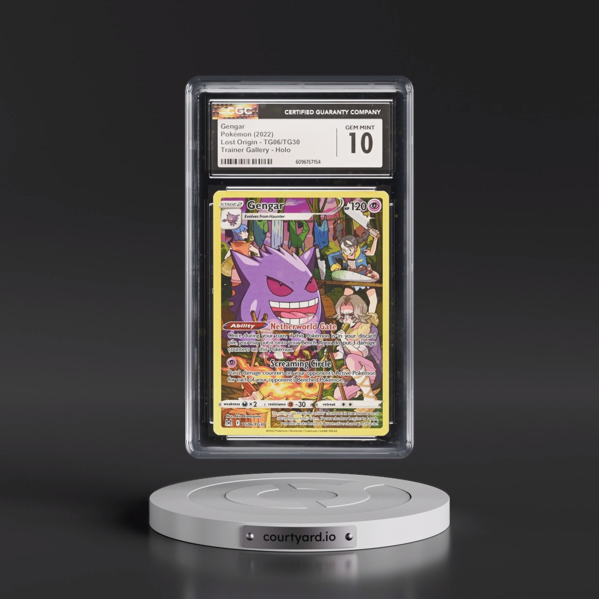 2022 Lost Origin #TG06/TG30 Gengar - Trainer Gallery Holo (CGC 10 GEM MINT)